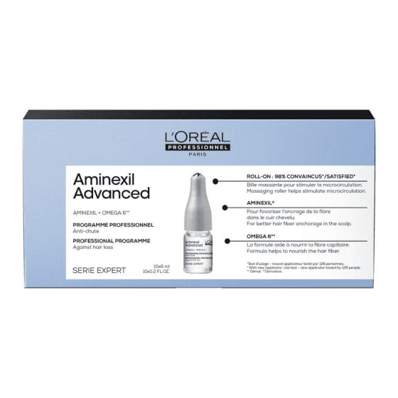 LOreal Professionnel Serie Expert Aminexil Advanced Αμπούλες Μαλλιών Αναδόμησης 10x6ml