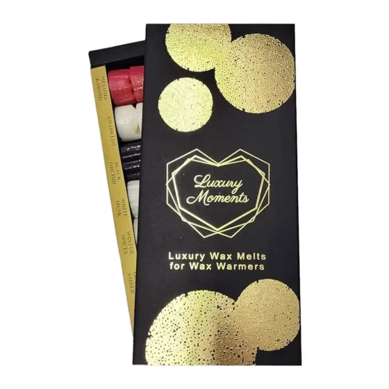 Luxury Moments Wax Melts Gift Box Luxury Black & Gold 35τεμ